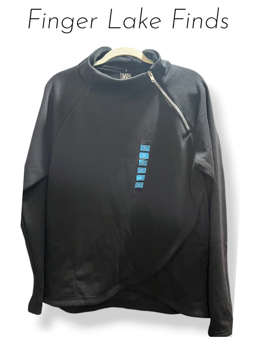 NWT zX Platinum Black Fleece Jacket - XL